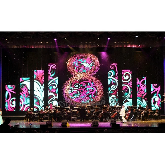 Foxgolden P3 Smd Full Color Led Indoor Rental Screen Church Stage DJ Concerts Used a Lot of Scenes