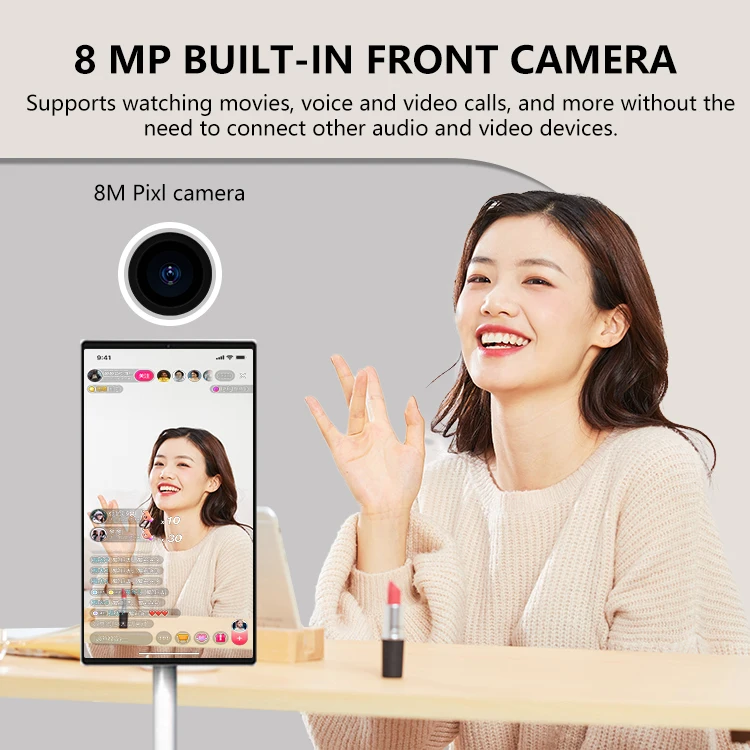 6000Mah 1920*1080 2K Jcpc Padgo Bestie Smart Tv Stand Tv Follow By Me Programming Controller With Lcd Touch Screen Air