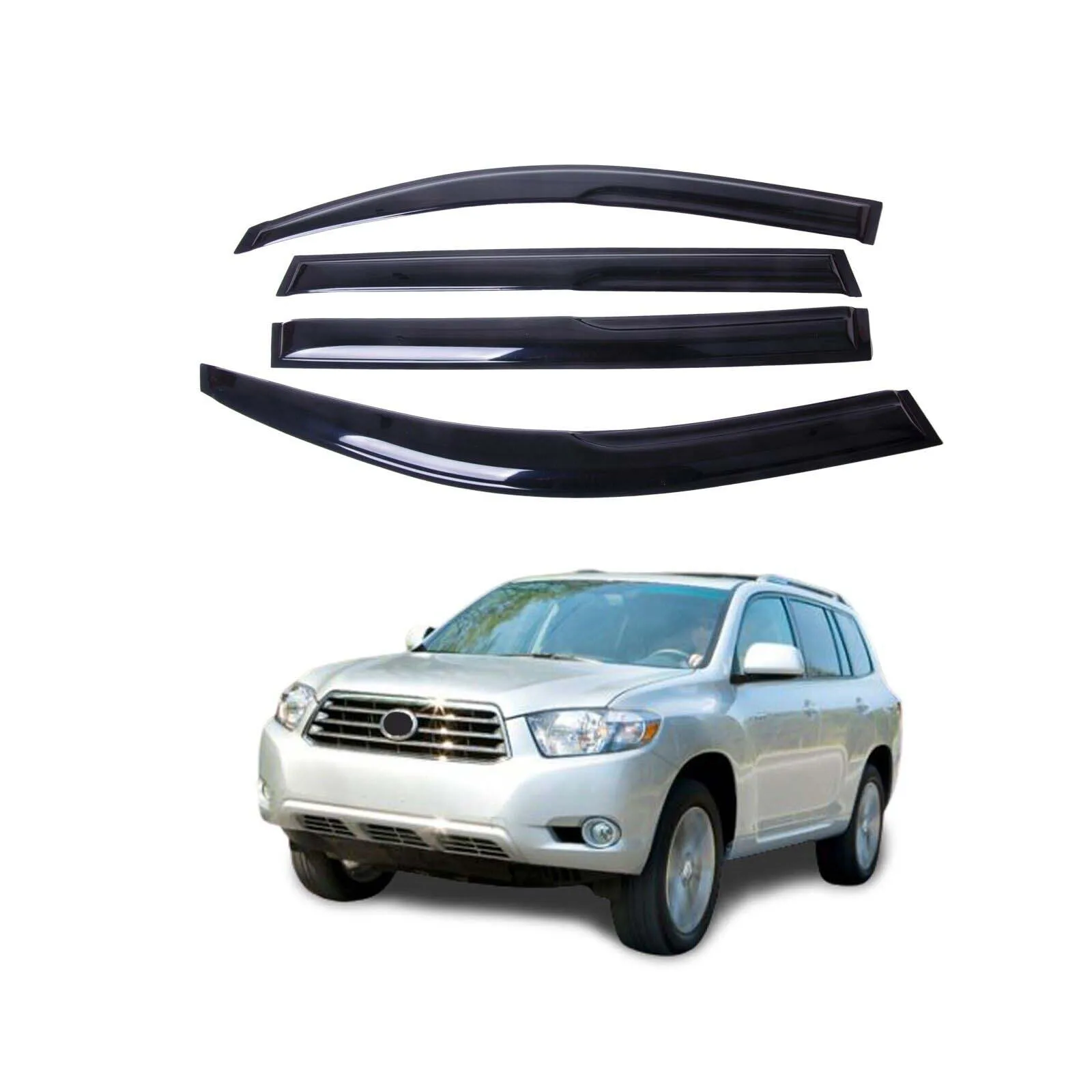 4 шт. козырек для окон Toyota HIGHLANDER 2008-2013