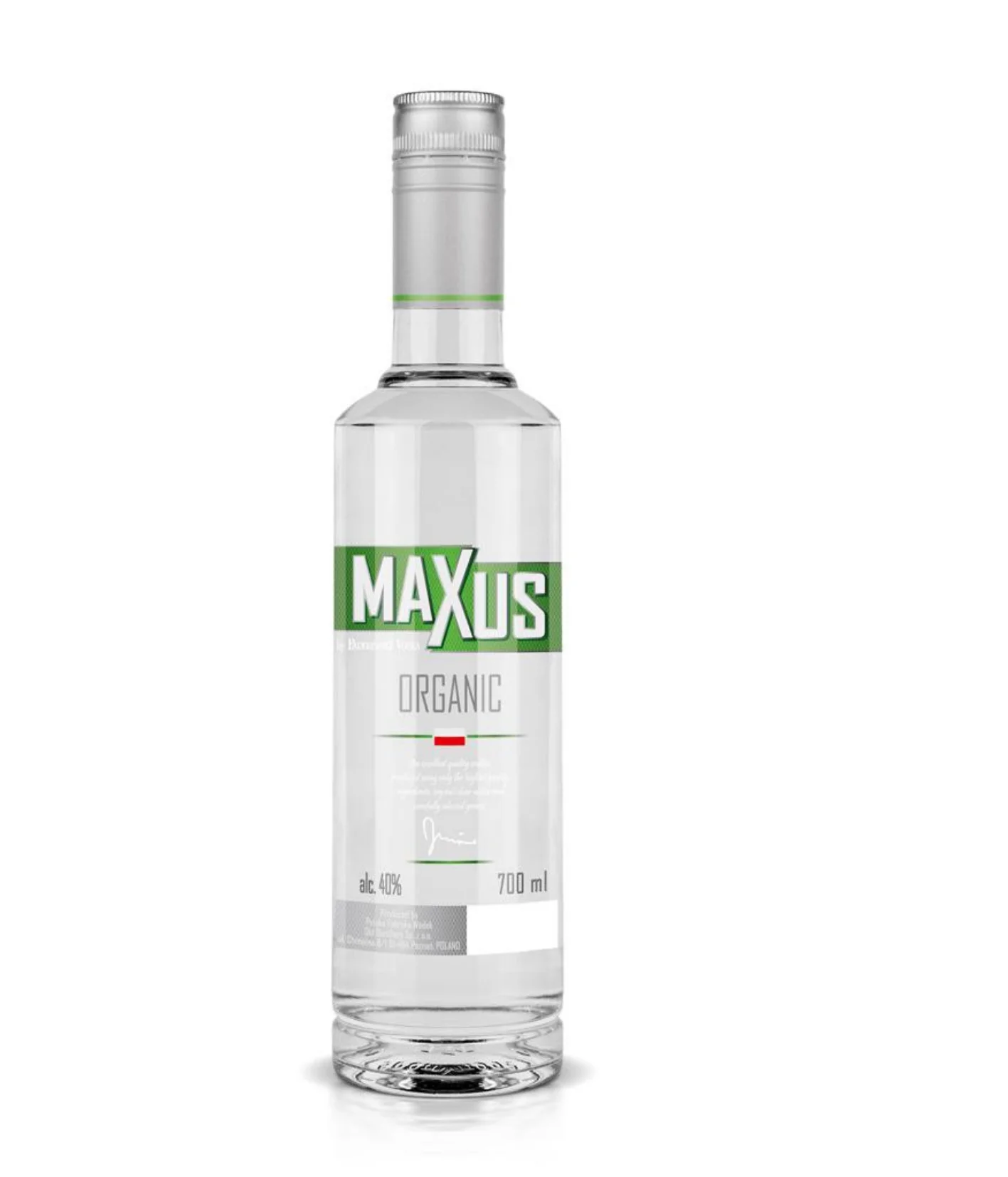 Organic Maxus vodka 700ml high quality polish vodka bottle custom glass bottles packaged spirit supplier