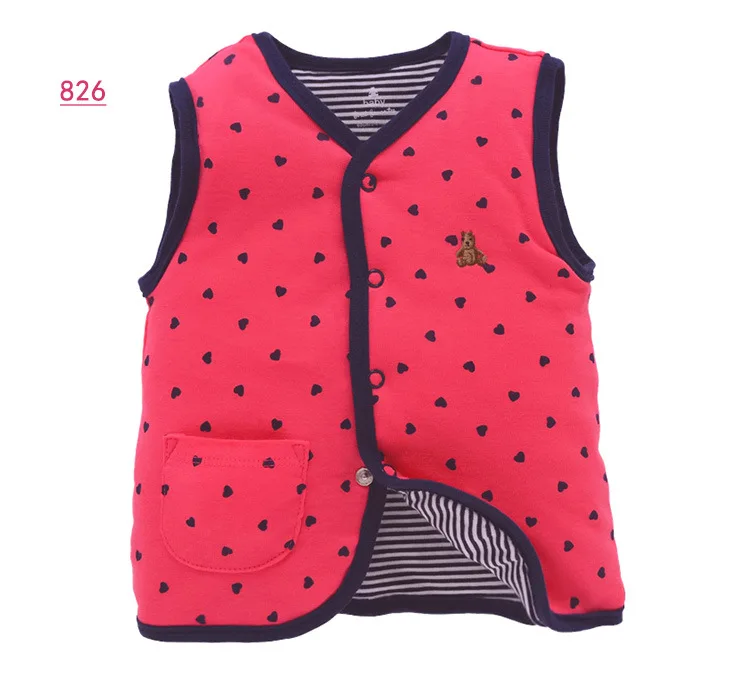 
New autumn and winter new product newborn plus cotton warm vest baby vest baby clothes 