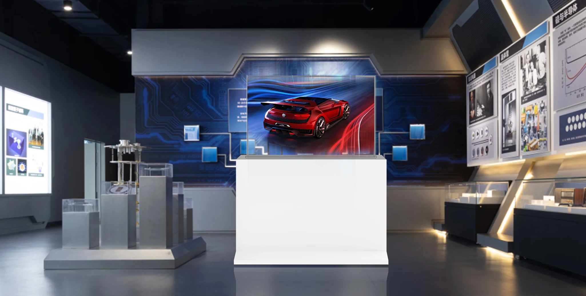 55 inch OLED Lift Screen Lift Type LCD Transparent Screen LG Transparent LED Screen for Advertising