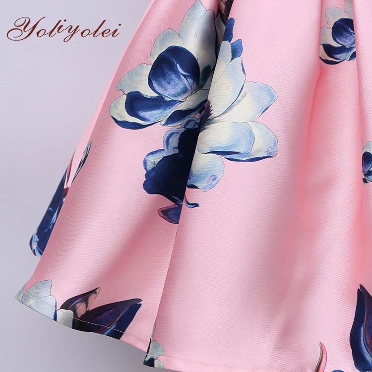 Новейшее летнее платье в африканском стиле с цветочным принтом для девочек, платья для девочек