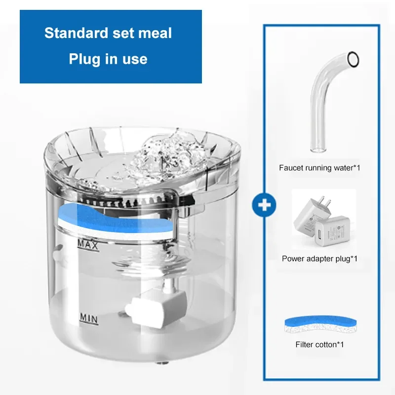 GeerDuo 2L Automatic Transparent Unique Design Triple Purification Infrared Sensor Function Pet Water Dispenser Water Fountain