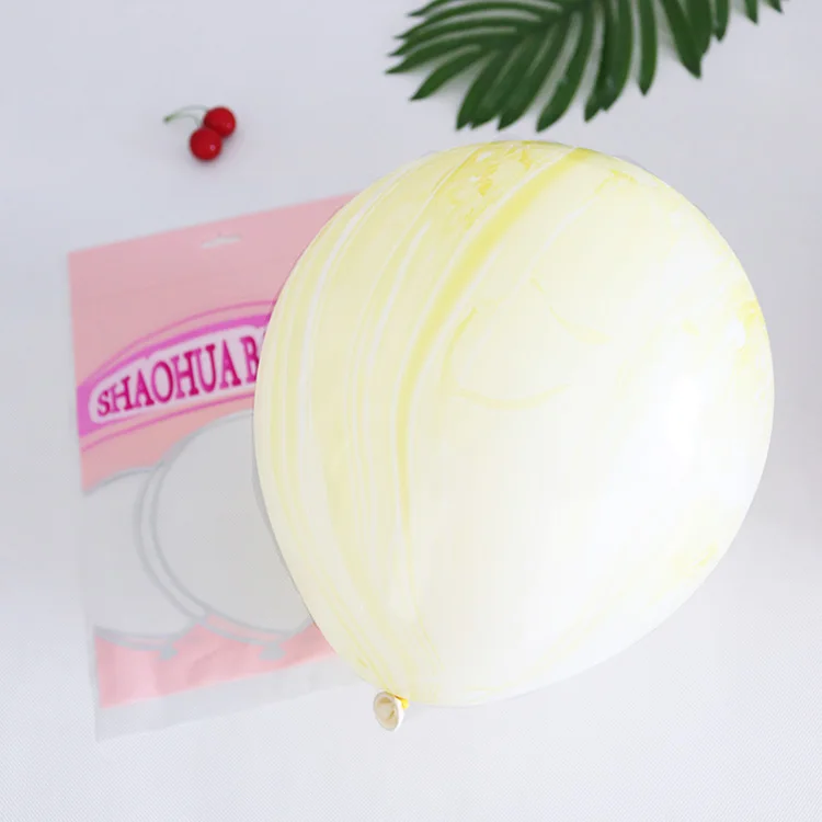 
Amazon popular china festival decoration multi color marble balloon custom color print beautiful marble latex balloon 