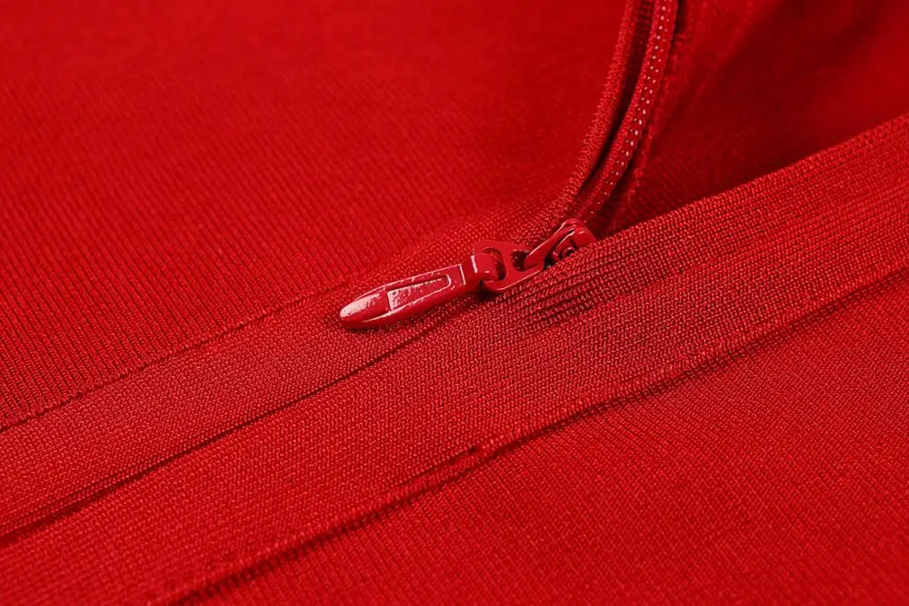 Elegant Red Ruffle spaghetti Strap Bodycon Bandage Dress Celebrity Party Casual Mini Dress For Wholesale & Retail