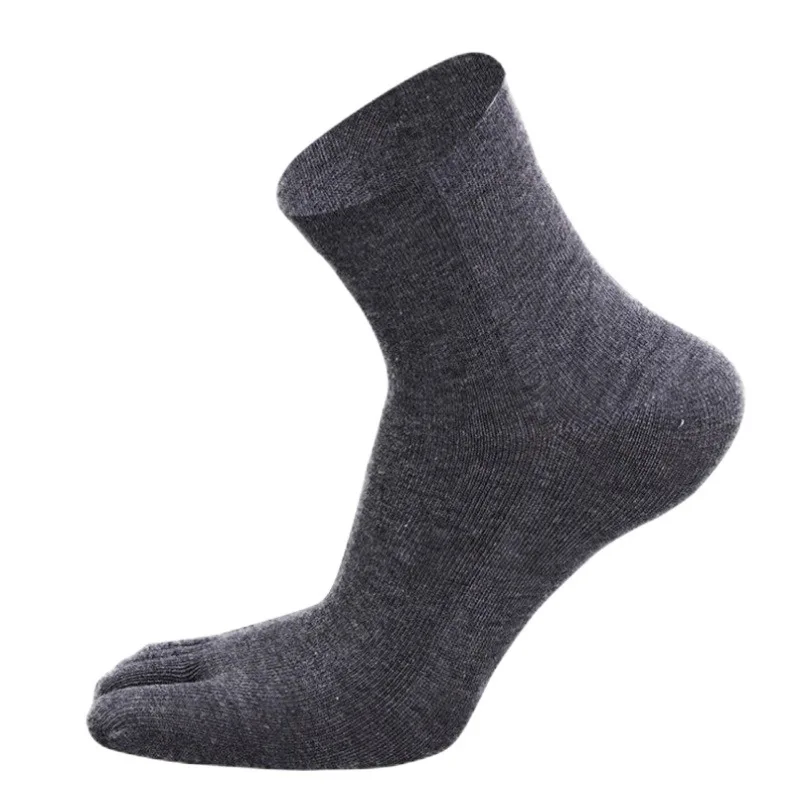 Wholesale five finger running toe socks for men Mid-calf Cotton Socks