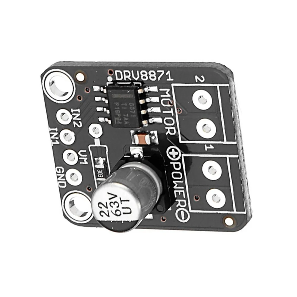 Taidacent Small H Bridge Motor Driver Breakout Board PWM Control DRV8871 3.6A 4 N-channel MOSFET Brushed DC Motor Driver DRV8871