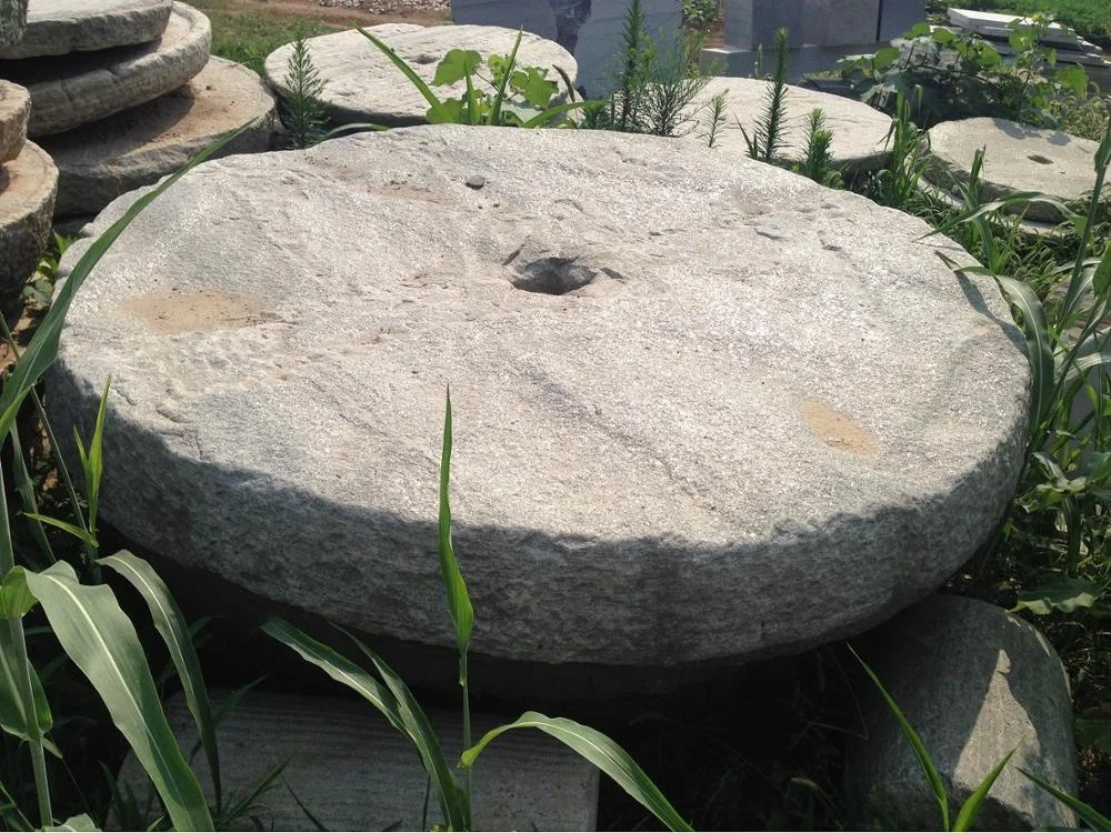 Used Ancient Old Granite Antique Millstone For Garden Decoration