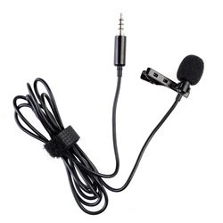 newest portable 3.5mm/35mm wired mobile lavalier lapel external microphone 35 for smartphone electret phones recording