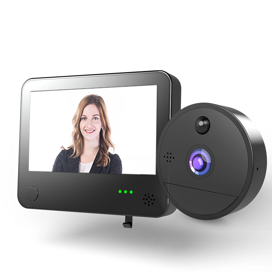 HD Night Vision Surveillance Anti-theft Camera Mobile Phone Two-way Intercom Cat Eye Wireless WiFi Doorbell