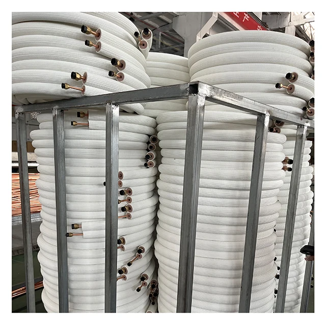 1/4+1/2 5m AC Spare Parts Air Conditioner Copper Pipe Installation Kit insulated copper pipe air conditioning pipe