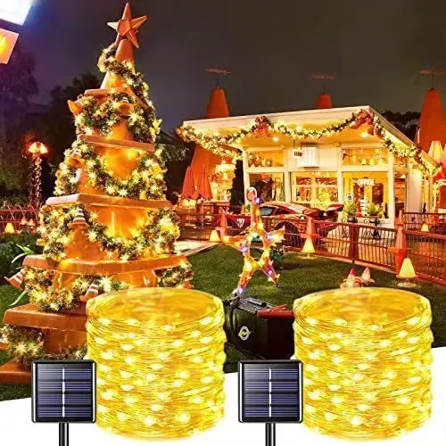 Factory Price Ip68 Outdoor Waterproof 2904 2811 Rgbw Xmas Led Point Holiday Christmas Pixel Decoration Lights With Solar Energy
