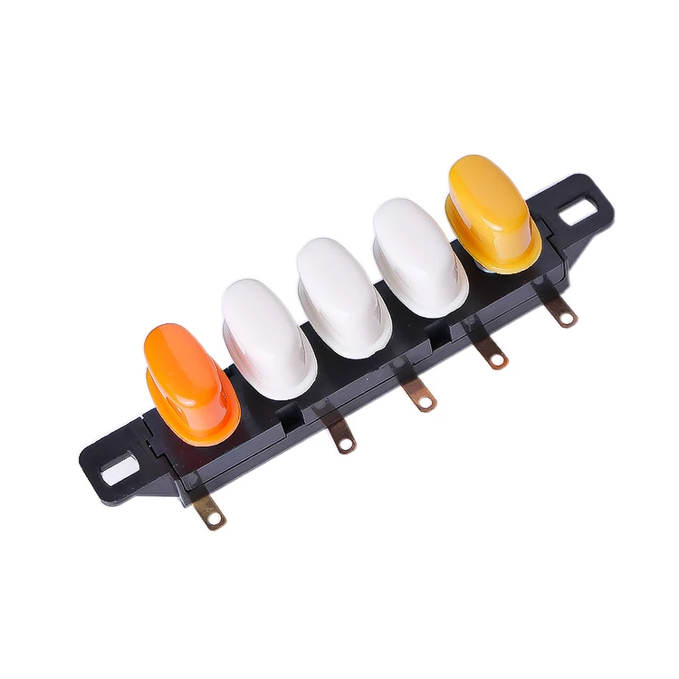 Customized 4 speed 5 button electrical piano keyboard switch for fan fruit juicer