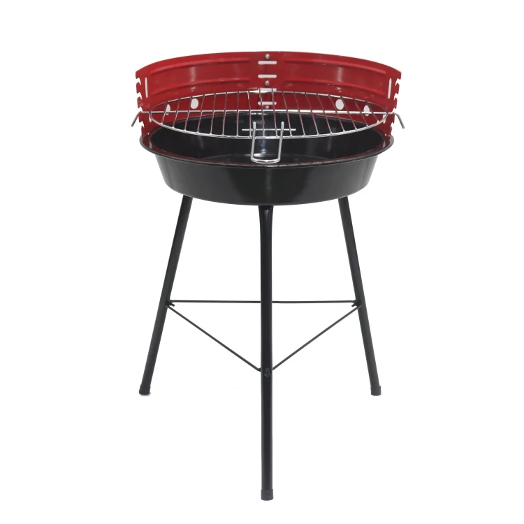 14 Inch Charcoal Barbeque Tripod Simple Round Barbecue Grill Bbq Grill With Adjustable Cooking Height