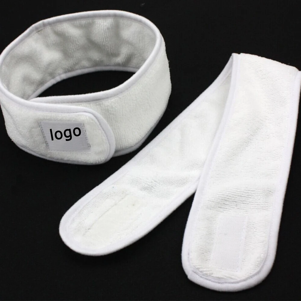 Fashion Shower Make Up Wrap Head 100% Terry Cotton Cloth Adjustable Head Band Towel Facial Hairband Spa Face Washing Headband