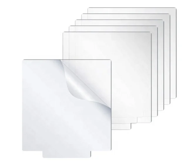Acrylic Sheet Clear Cast for LED Light Base, Customized Size Thickness Transparent Panel Board with Protective Film