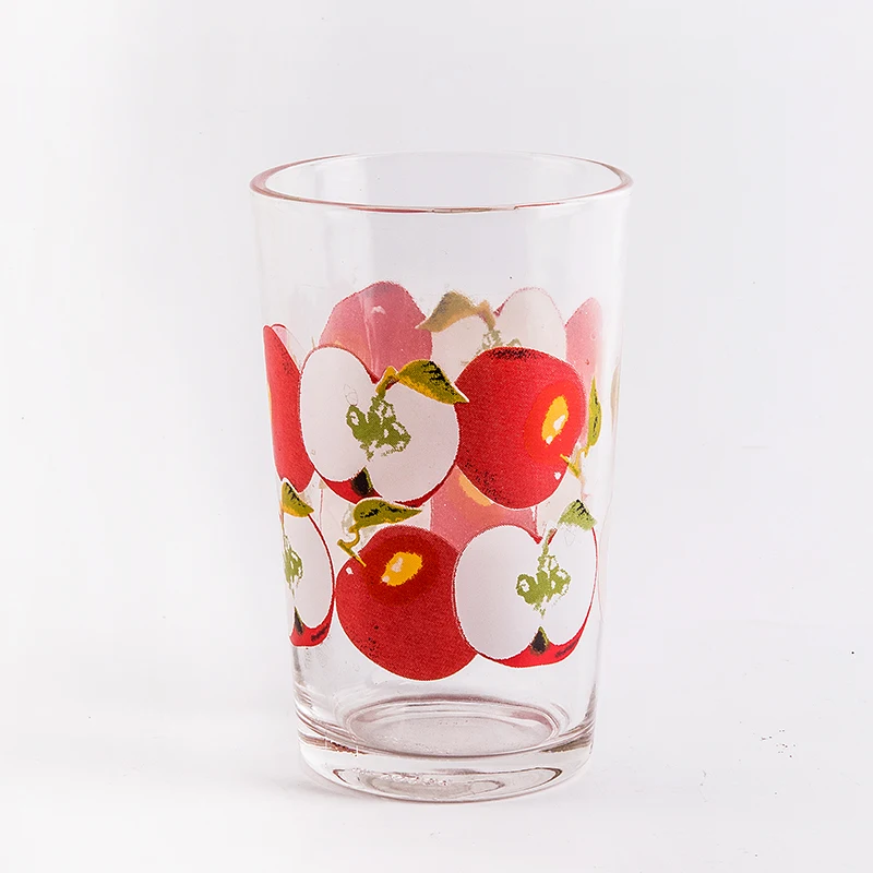 7pcs glass juice cup set with patterns/water jug set