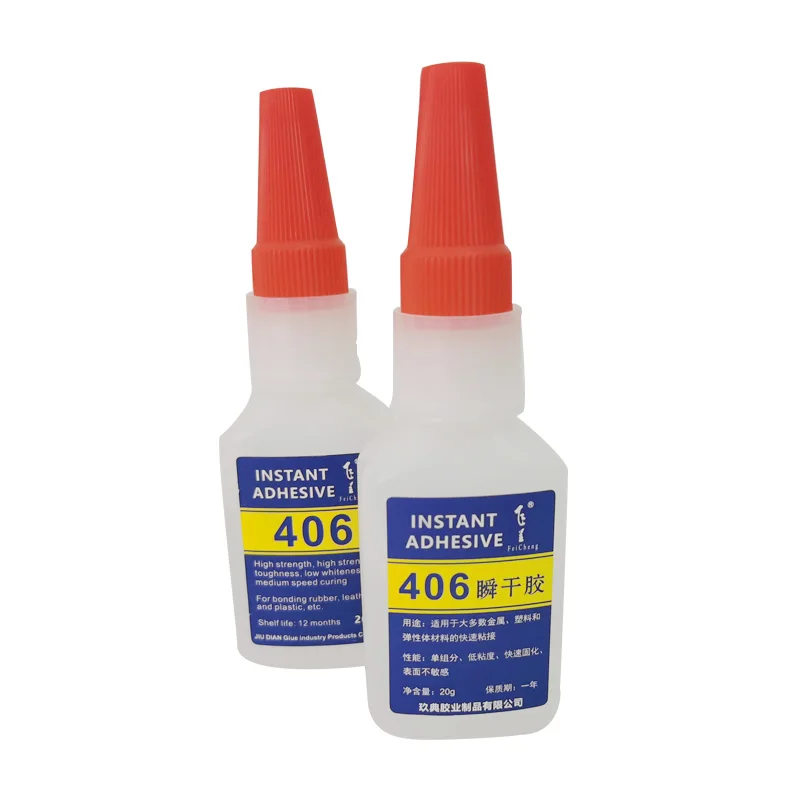 
 Супер клей 406 мгновенная быстросохнущая клейкая быстро прочная клейкая для кожи Резины металла  