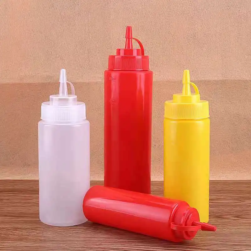 Squeeze Sauce Bottle Salad Sauce Squeeze Bottle Plastic Bottle Manufacturer Customization