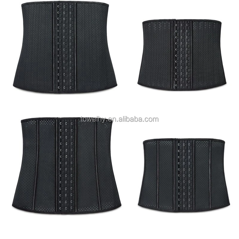 Wholesale 30cm 9 Steel Bone Sport Girdle  Slimming Breathable Latex Underbust Waist Trainer Corset Shapewear for Women