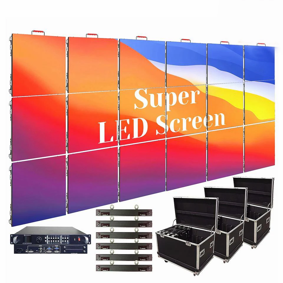 Video Wall P1.25 P2 P3 P3.91 P4.8 P5 P10 Digital Signage Led Advertising Rental Display Panel Prices Stage Led Screen