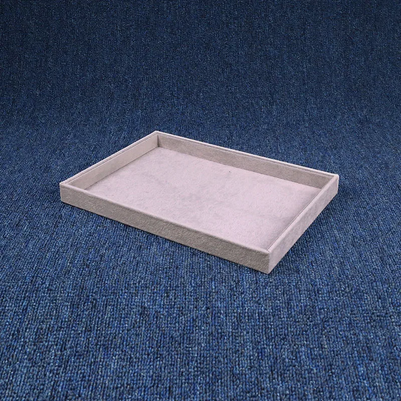 New Arrival High Quality Accept Customize Logo Large Capacity Velvet Material Jewelry Display Tray