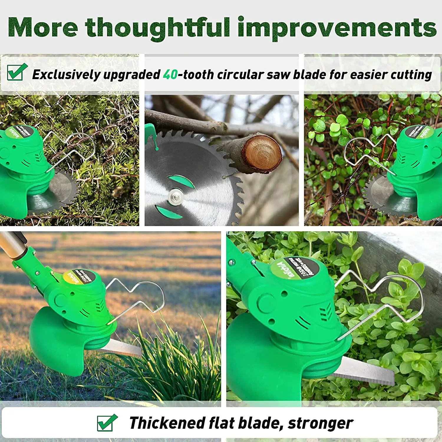 Brush Cutter Weed Wacker Weed Eater Edger Lawn Tool for Lawn Yard Garden Shrub Trimming and Pruning