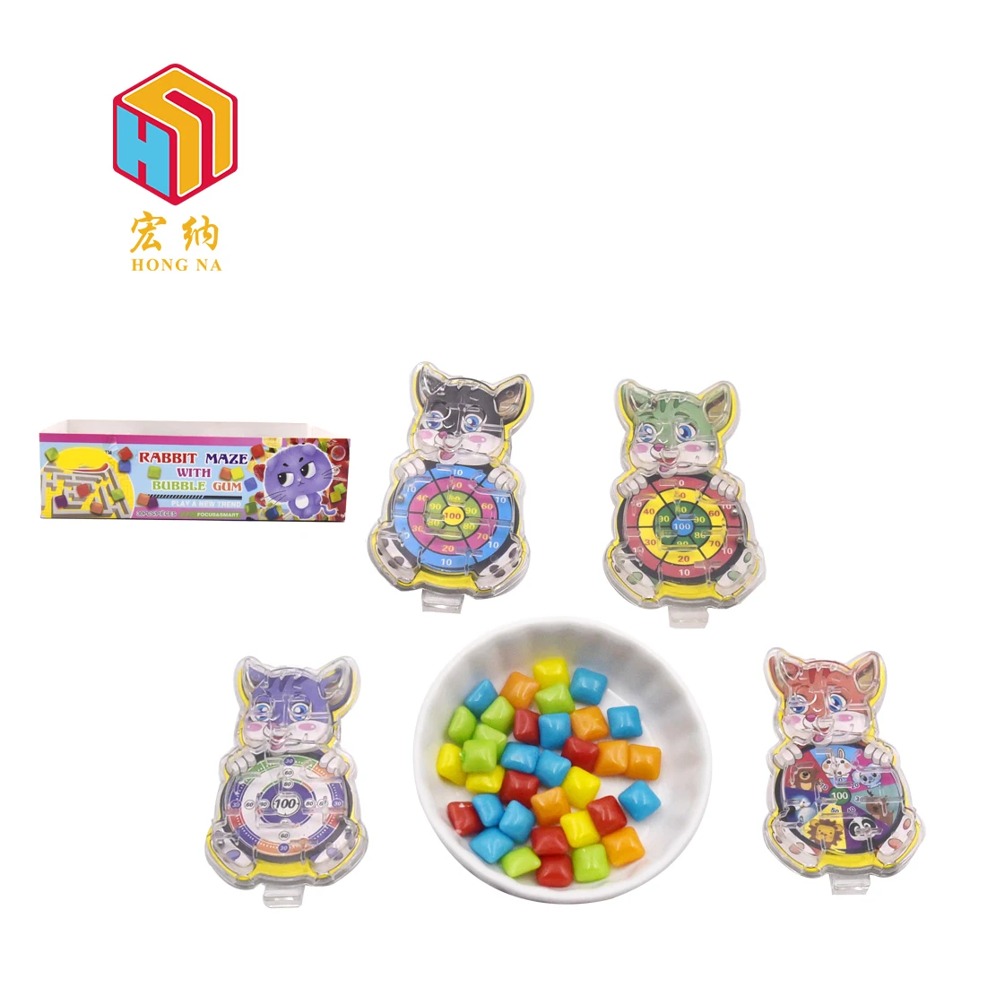 Funny surprise gift for kids high quality toy candy Mini maze bubble candy toy