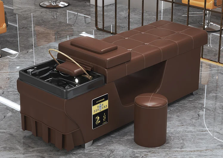 High end beauty salon hair washing table spa beauty treatment chair equipment shampoo bed