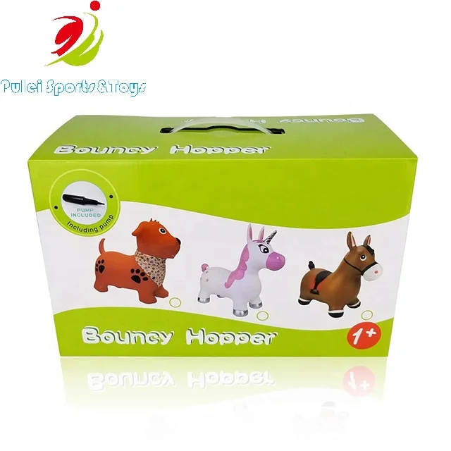 Good quality PVC inflatable bouncing unicorn toys for children