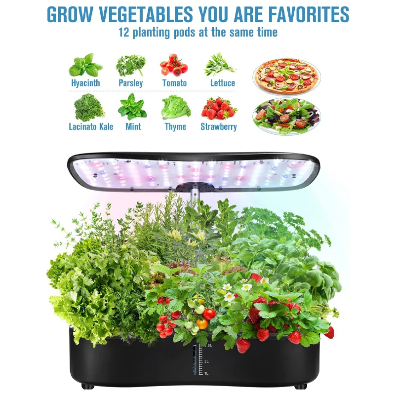 Smart Indoor Mini Herb Flowers Growing Garden Led Grow Light Hydroponics Growing System