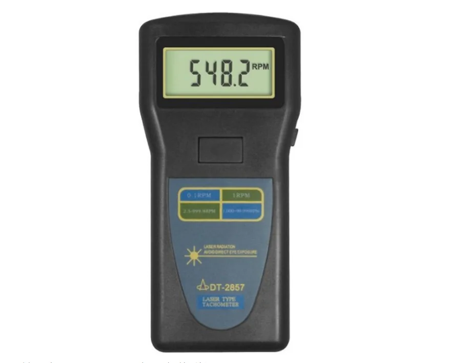 DT2857 Digital Tachometer Non-Contact Laser Photo Tachometer Surface Speed Tester Auto Meter