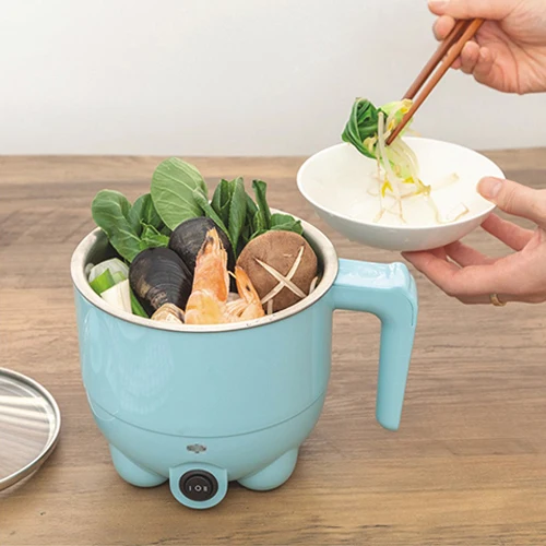 Electric Cooker Cooking With Steamer Pot Electric Heat  Multi Cooking Steam Hot Pot