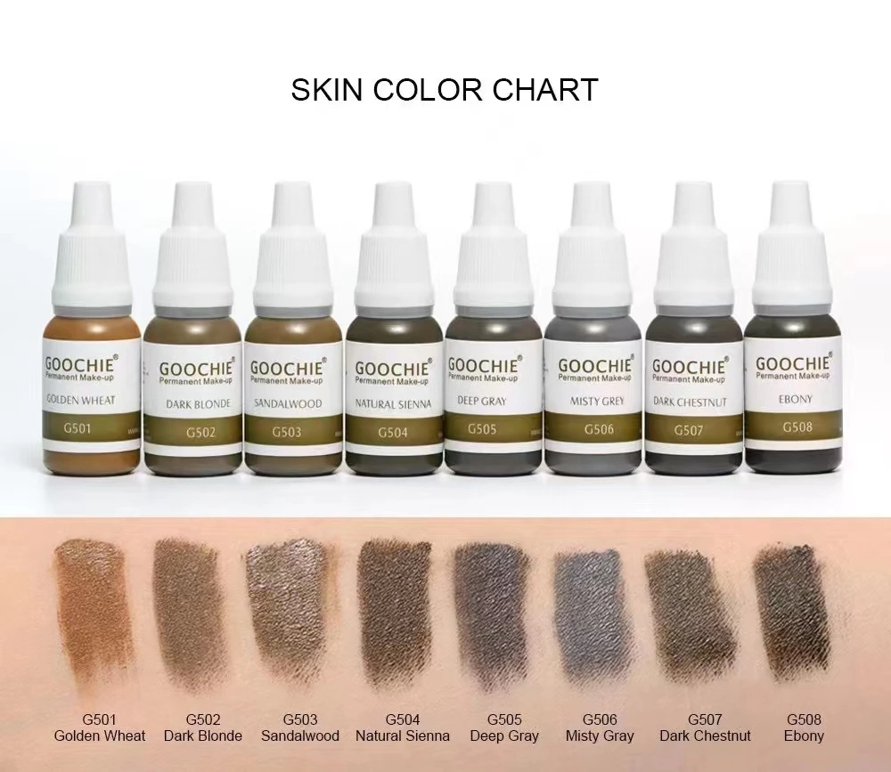 Permanent Makeup Tattoo Pigment Microblading PMU Tattoo Ink 8 Colors Professional Pure Pigment For Eyebrows Eyeliner Lip