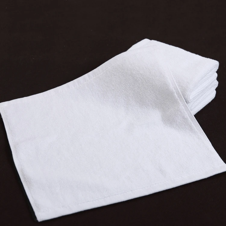 Wholesale Factory Cheap Cotton Terry White Disposable Hotel Towels Day Spa Small Face Aviation Towel