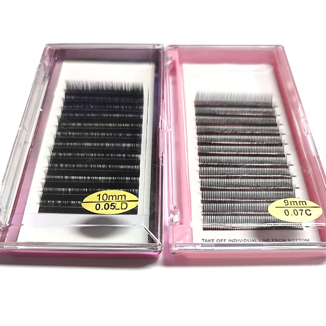  0.05 25mm Russian Packaging Premium Cashmere Silk Mink Volume Custom Professional Supplies Individual Eyelash
