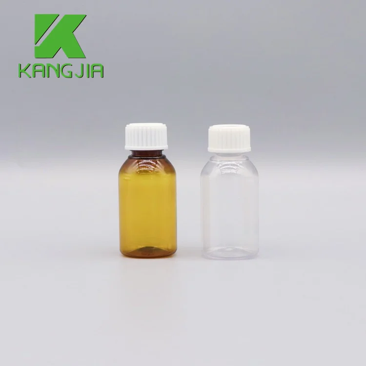 Laboratory Consumables 25 ML PET Plastic Reagent Vials Round Bottle for Chemical Medicine Buffer Powder Transparent Small Bottle