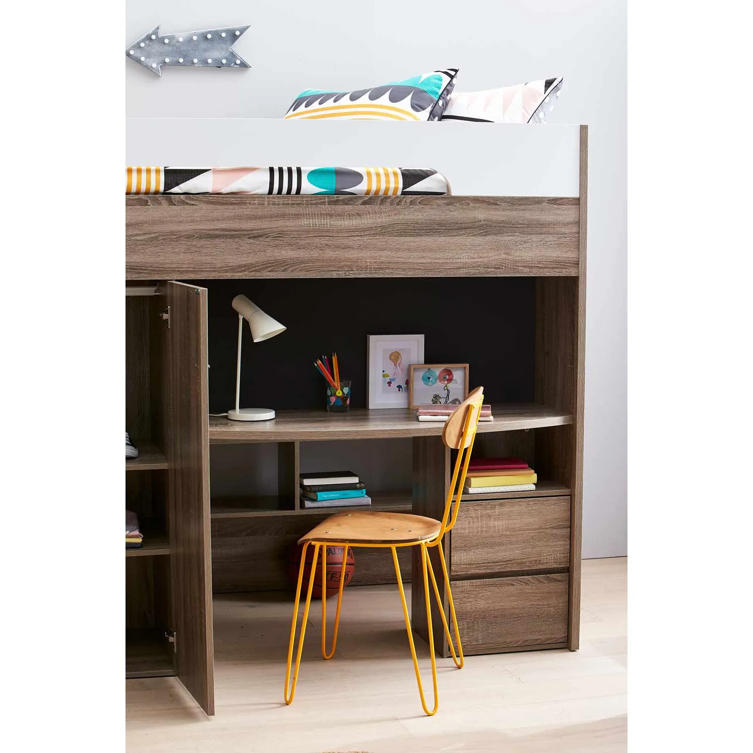 Popular factory cheaper Newest manufacturer princess girls bunk bed kid furniture stair children loft over double bed With Slide