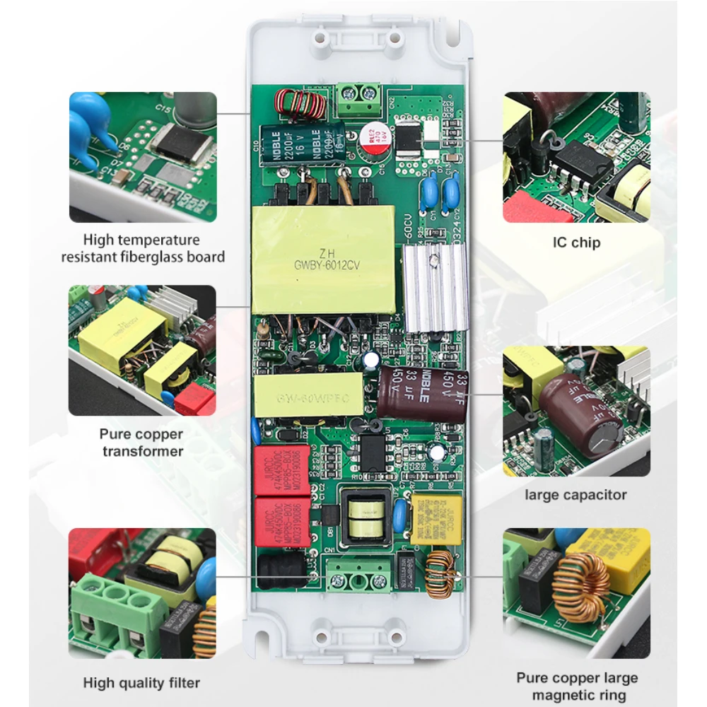 Best-Selling Custom TUV-CE CB RoHS High PF ERP 0.5W  4Amp led driver