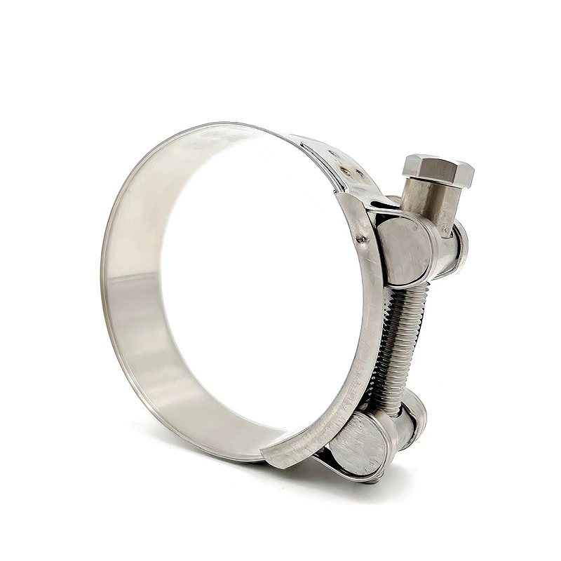 stainless steel /zinc plated carbon steel t bolt heavy duty hose clamp