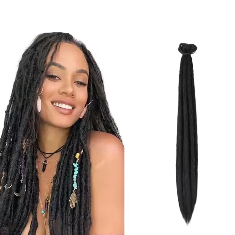 Hot sale Dread locks Handmade hair ombre crochet Synthetic hair extensions for braids Dread Lock Braids Crochet Hair Locs