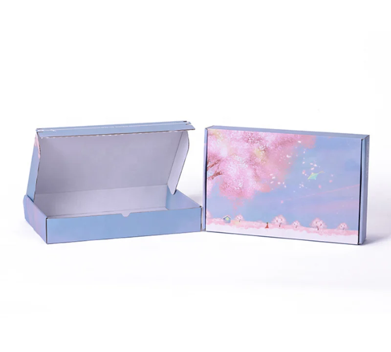 Custom Logo Printed Aircraft Corrugated Box Cosmetic Mailer Boxes Folding