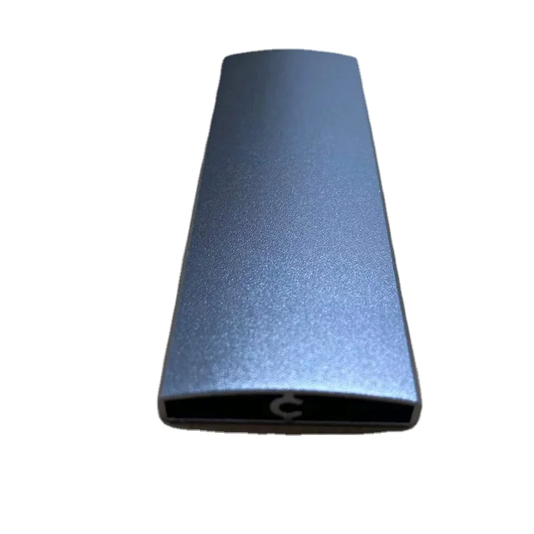 super gorgeous sandblasting blue anodized decorative aluminum profile