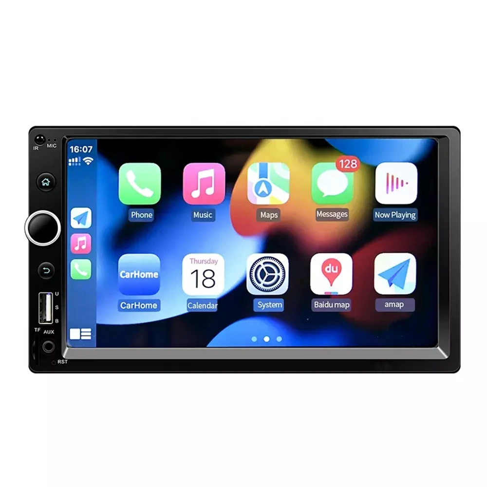 2Din 7-дюймовое автомобильное радио Carplay Autoradio BT RGB FM USB AUX Стерео зеркальное соединение IOS и Android аудио автомобильный Mp5 плеер