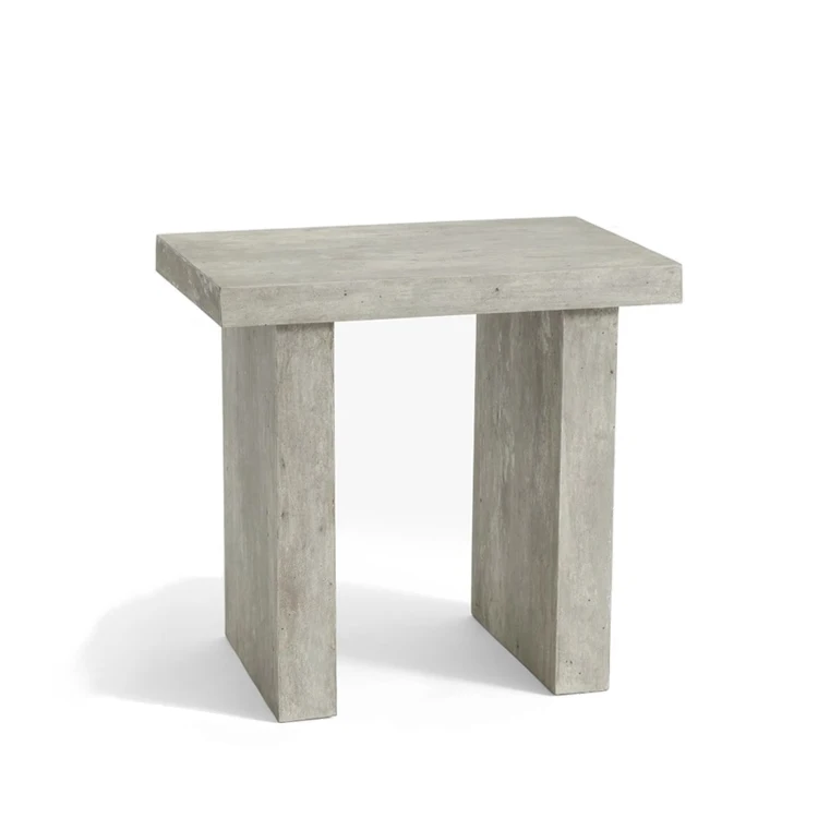 Minimalism design Outdoor Garden Patio side table Full concrete modern coffee table