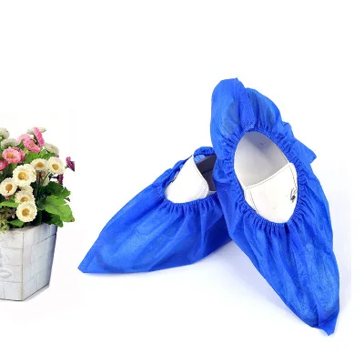 Wholesale disposable thickened non-woven dust-proof antiskid and antistatic shoe covers
