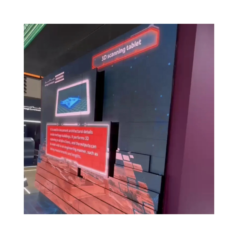 MDS 3D P1.9  Kinetic LED Matrix Screen Vivid Clear Mechanical Linkage Creative Led Display Software Control Exhibition Display