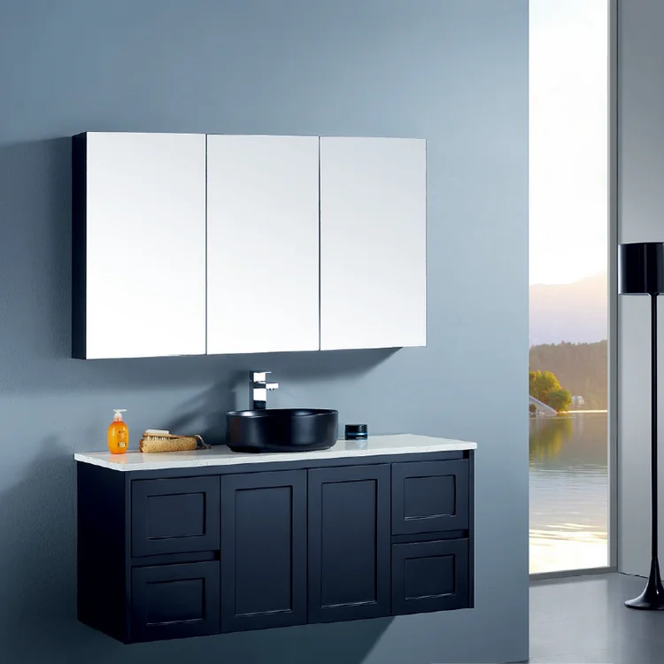 Подвесной шкаф для ванной комнаты, шкафчик, 36 дюймов, современная мебель для ванной комнаты с настенным креплением