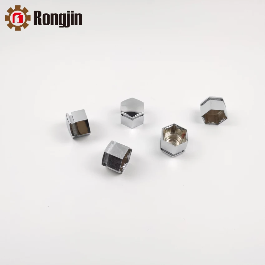 22mm Wheel Lug Nut Bolt Center Cover Caps Chrome Dust Cover Protector